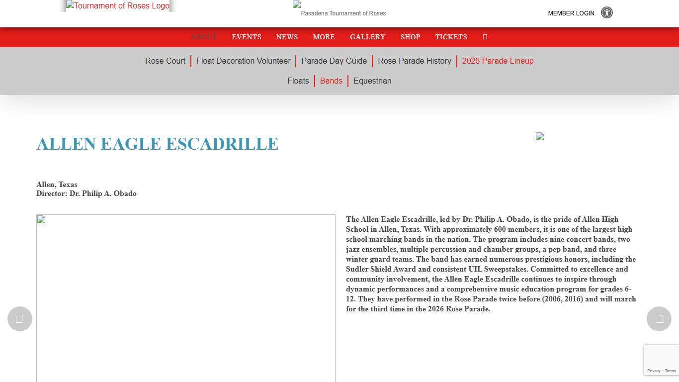 2026 Lineup Bands - Tournament of Roses